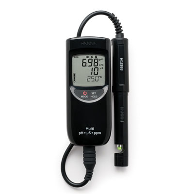 HI991300低量程防水型pH-EC-TDS-℃测定仪