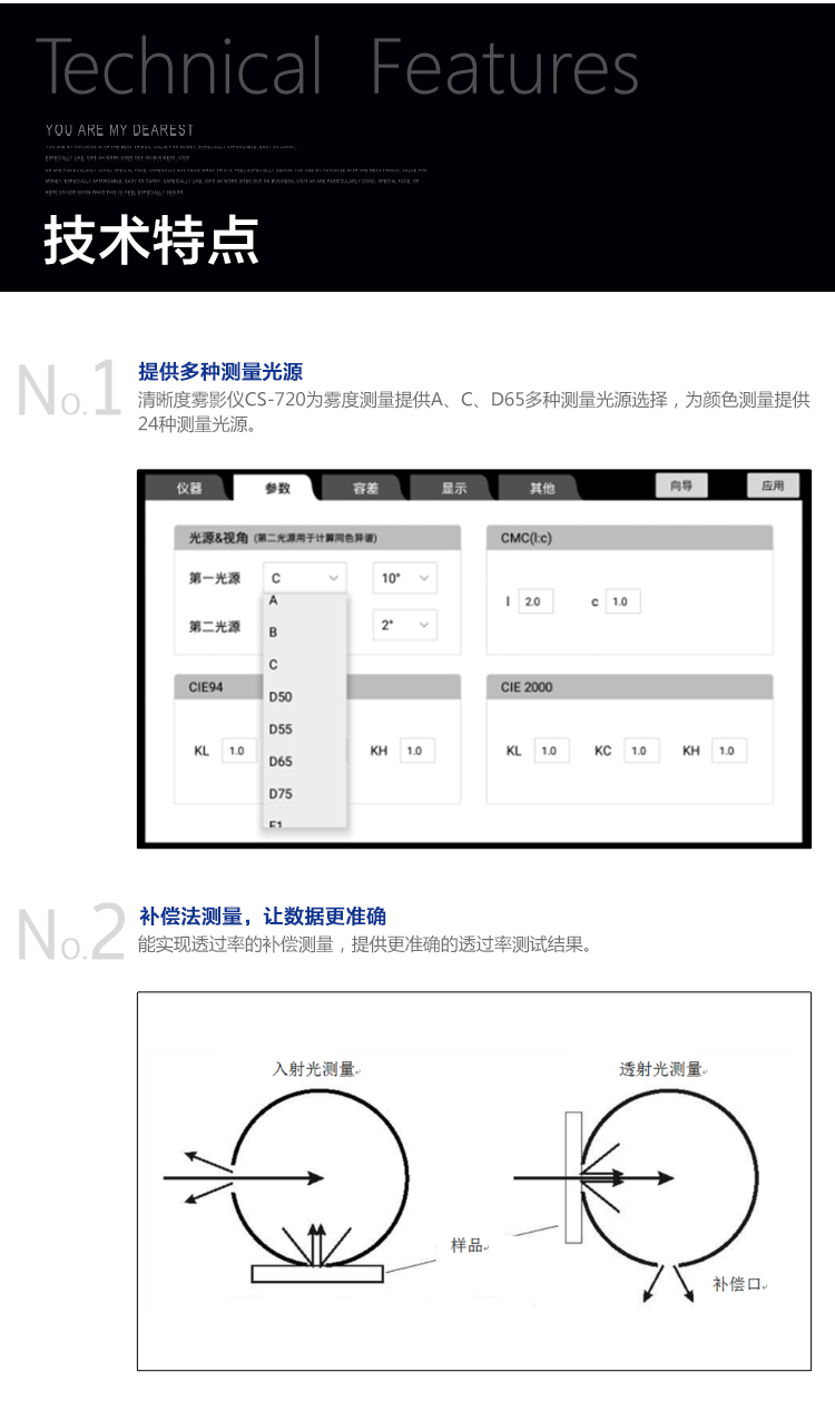 CS-720新款-高精密清晰度雾影仪